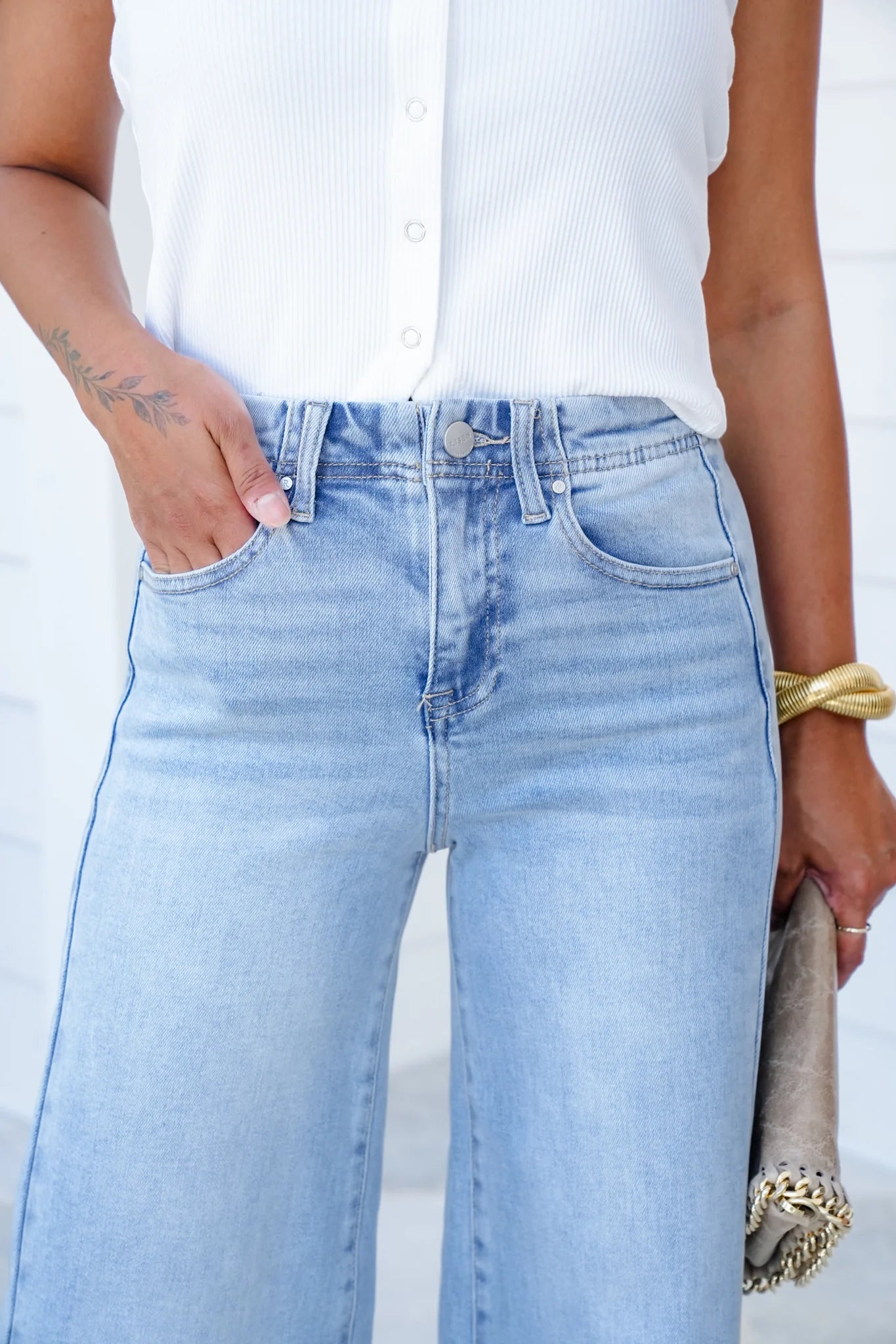 Elevate High-Rise Wide Leg Jeans