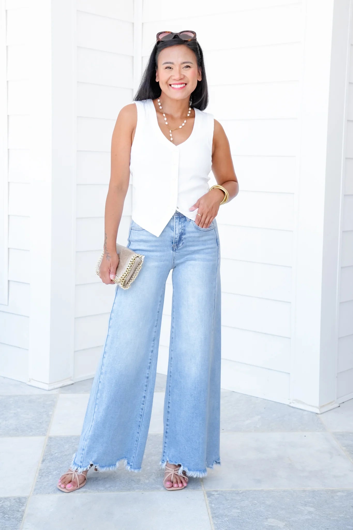 Elevate High-Rise Wide Leg Jeans
