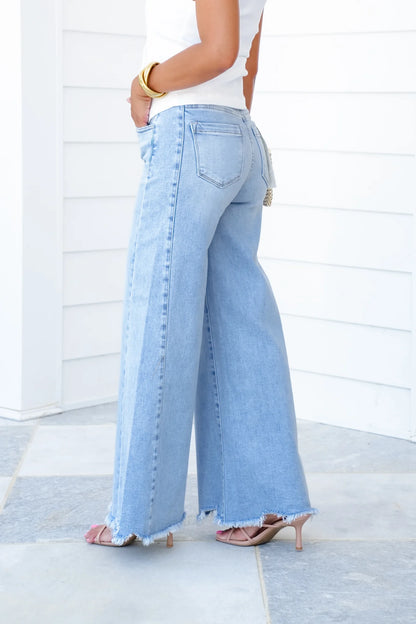 Elevate High-Rise Wide Leg Jeans